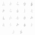 картинка Кулон буква I Alphabet
