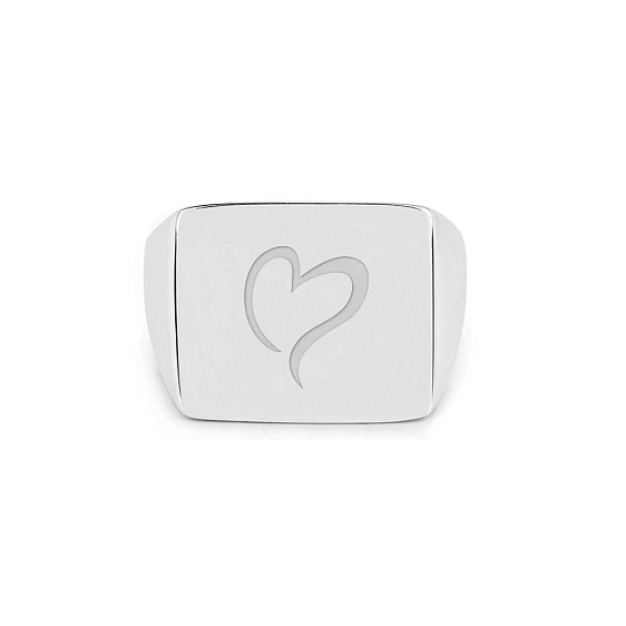 картинка Кольцо на мизинец Signet Ring с сердцем