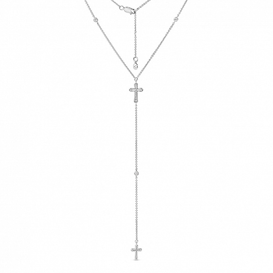 картинка Колье удлиненное с крестом Symbols