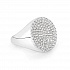 картинка Кольцо овальное с бриллиантом и кубическим цирконием Cocktail Rings
