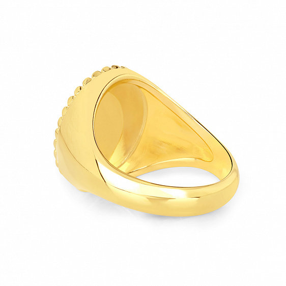 картинка Кольцо овальное с бриллиантом и кубическим цирконием Cocktail Rings