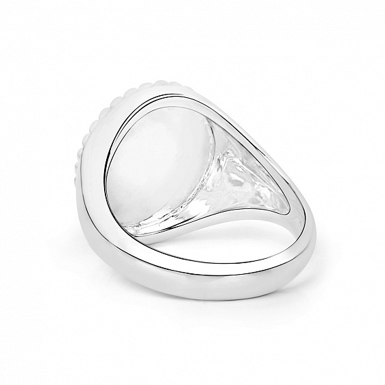 картинка Кольцо овальное с бриллиантом и кубическим цирконием Cocktail Rings